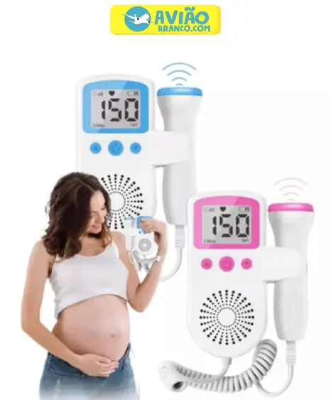 Doppler Fetal Sonar Batimentos Bebe Grávida