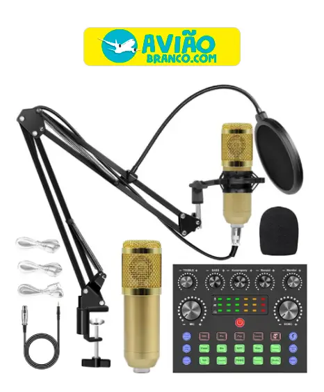 KIT Microfone Condensador Atacado