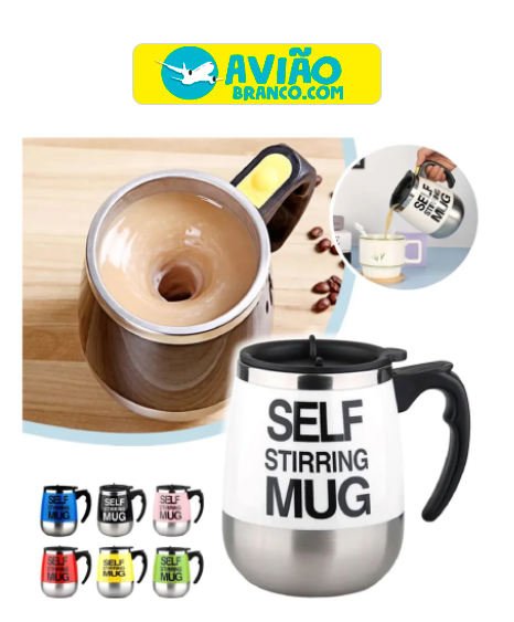 Caneca Mixer Elétrica 400ml Mistura Automática De Bebidas Self Stirring Mug - Atacado