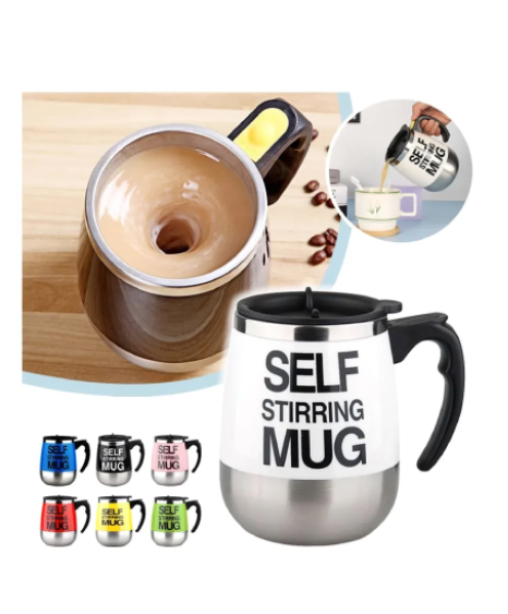 Caneca Mixer Elétrica 400ml Mistura Automática De Bebidas Self Stirring Mug - Atacado