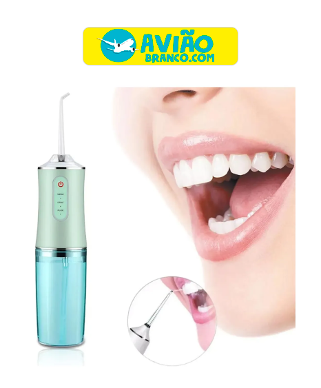 Irrigador Jato De Limpeza Dental Higiene Bucal Ortodontico Verde