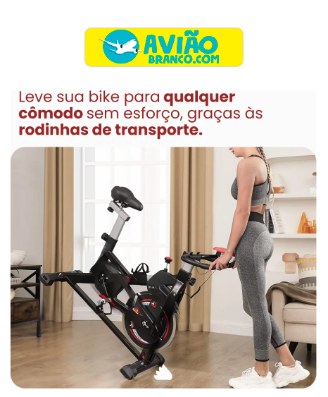 Bike Spinning Ergométrica 120kg Atacado