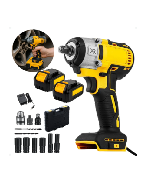 Parafusadeira Furadeira 48v sem Fio Chave de Impacto Bivolt