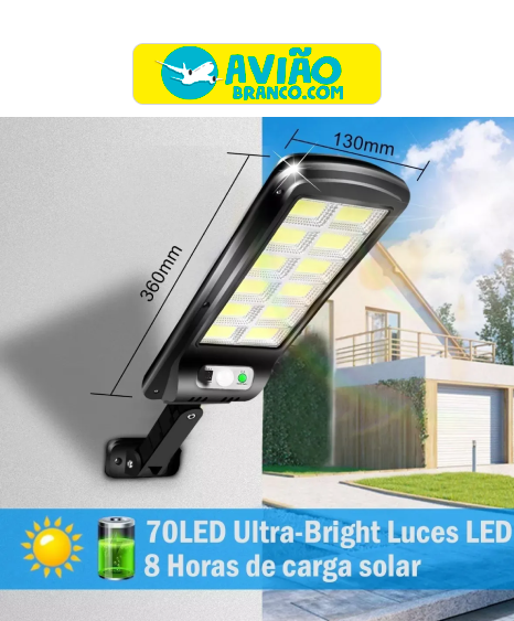 Luminária De LED Solar Atacado - Imagem 2