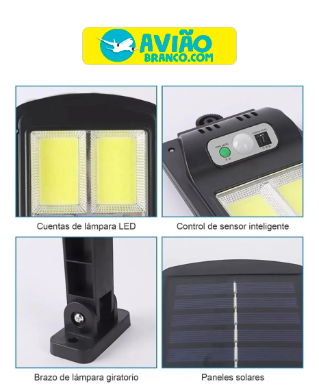 Luminária De LED Solar Atacado - Imagem 3