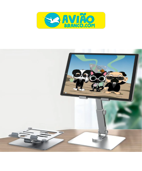 Suporte Giratório De Alumínio Para iPad e Tablet