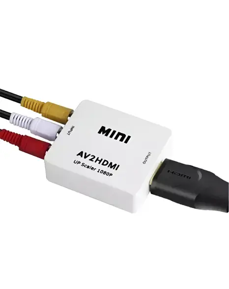 Conversor Áudio E Vídeo Rca Para Hdmi Av2hdmi