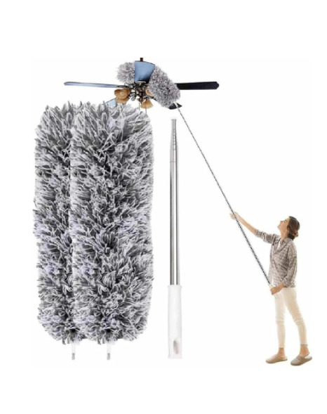 Espanador De Pena Extensível Telescópica Cabo Longo Microfibra Limpeza Escova Mágica