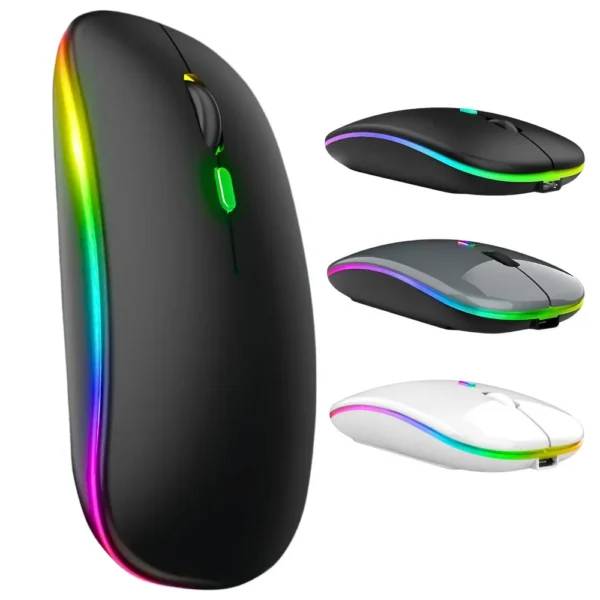 Mouse Sem Fio Bluetooth Rgb