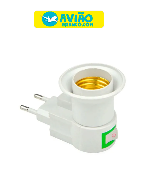Adaptador Soquete Bocal Tomada Rosca E27 Liga E Desliga Plug Atacado Atacado