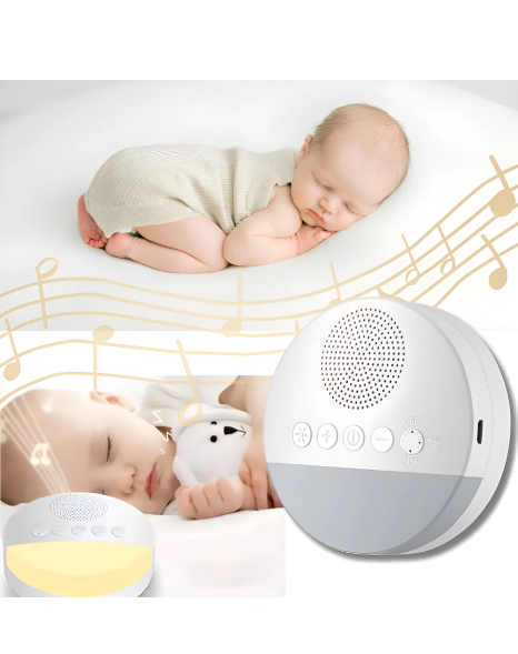 Aparelho De Som Bebê Ruído Branco Útero Dormir Ninar Sono Meditação Atacado