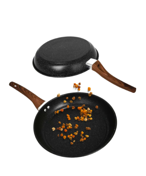 Frigideira Antiaderente 28cm Ferro Fundido Frita Sem Óleo Atacado