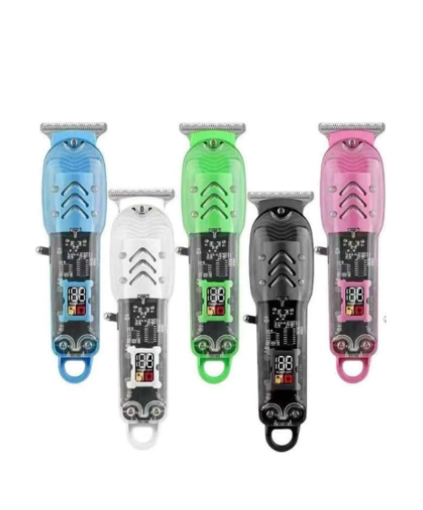 Máquina Cortar Cabelo Smart Lcd Barbeador Colorido Atacado