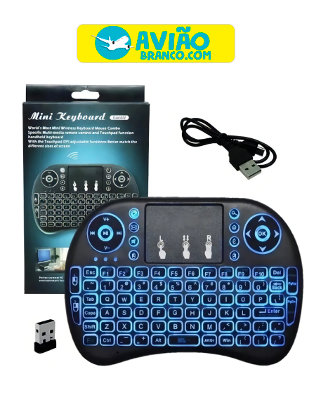 Mini Teclado Bluetooth Controle Tv Box Smart Tv Atacado