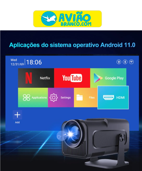 Projetor 4k 1080p Hy320 Atacado