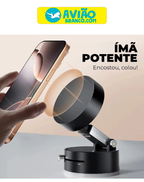 Suporte Magnético Celular Academia Automotivo Multiuso Imã Potente