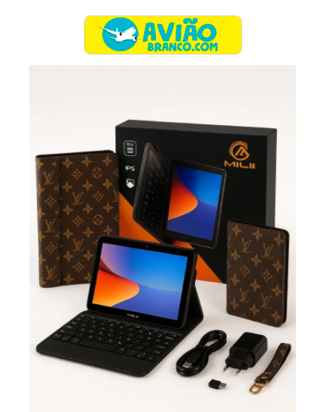 Tablet Pc Mil10 6gb Ram 256gb 10 Polegadas Android 13 Milli Preto