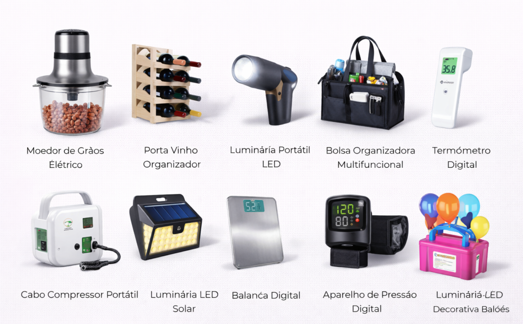 CASA, COZINHA, ORGANIZAÇÃO E USO DIÁRIO Moedor de Grãos Elétrico Porta Vinho Organizador Luminária Portátil LED Bolsa Organizadora Multifuncional Termômetro Digital Cabo Compressor Portátil Luminária LED Solar Balança Digital Aparelho de Pressão Digital Luminária Decorativa Balões