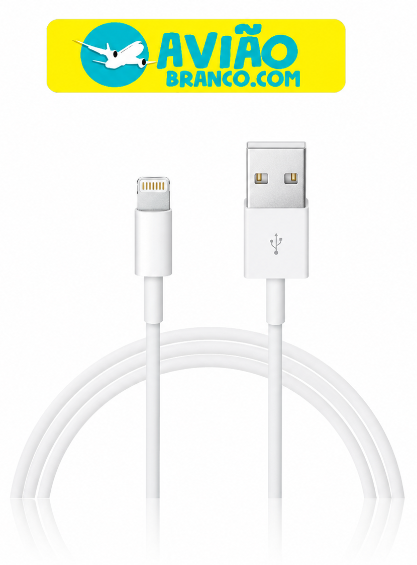 Cabo USB para Lightning Reforçado 1M, Compatível com iPhone 6 7 8 X Xs 11 Se 12 Xr 13 14 Pro Max – Carregamento Turbo e Transferência de Dados