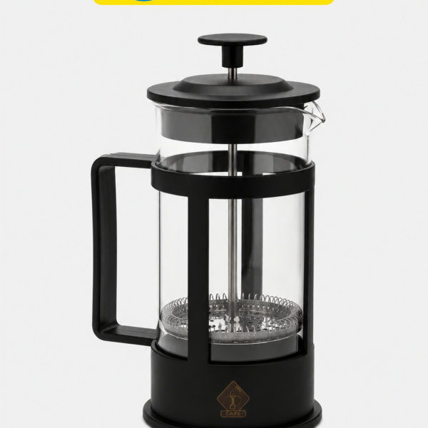 **Prensa Francesa Cafeteira De Vidro 350ml Para Café E Chá** ## Descrição PREPARE CAFÉS E CHÁS COM MAIS SABOR E ELEGÂNCIA ### CARACTERÍSTICAS: **1. Café com sabor mais intenso:** A prensa francesa preserva os óleos naturais do café, proporcionando uma bebida mais encorpada, aromática e saborosa. Ideal também para preparo de chás e infusões. **2. Design moderno e sofisticado:** Com acabamento elegante nas cores preto e vidro transparente, combina perfeitamente com cozinhas modernas, escritórios e ambientes gourmet. **3. Material resistente:** Fabricada com estrutura reforçada e recipiente em vidro resistente ao calor, garantindo maior durabilidade e segurança durante o uso. **4. Fácil de usar:** Basta adicionar o café moído ou chá, despejar água quente, aguardar alguns minutos e pressionar o êmbolo lentamente para filtrar a bebida. **5. Sistema de filtragem eficiente:** Possui filtro interno em aço inox que ajuda a separar os resíduos do líquido, entregando uma bebida mais limpa e saborosa. **6. Compacta e prática:** Seu tamanho compacto de 350ml é ideal para preparar pequenas quantidades de café ou chá de forma rápida e prática. --- ### ESPECIFICAÇÕES: * Tipo: Prensa Francesa / French Press * Capacidade: 350ml * Material: Vidro, plástico resistente e aço inox * Cor: Preto * Indicado para: Café, chá e infusões * Sistema de filtragem manual * Fácil limpeza e manutenção --- ### MODO DE USO: 1. Adicione café moído ou chá na prensa 2. Despeje água quente 3. Aguarde de 3 a 5 minutos 4. Pressione o êmbolo lentamente 5. Sirva sua bebida --- ### O PACOTE INCLUI: * 1x Prensa Francesa 350ml * 1x Filtro interno com êmbolo