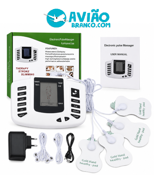 Massageador Eletrônico Terapêutico Digital EMS TENS Portátil Atacado - Imagem 2