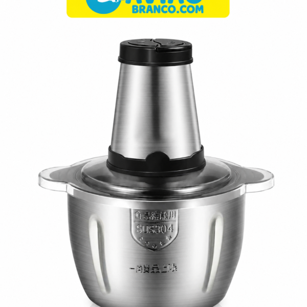 Processador Triturador de Alimentos Multifuncional 3 litros em Inox Elétrico Carne Legumes Vegetais Voltagem 110v 500w