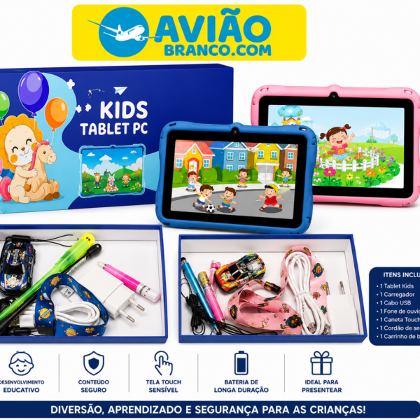 Tablet Infantil Kids Tablet PC – Diversão, Aprendizado e Tecnologia Para Crianças