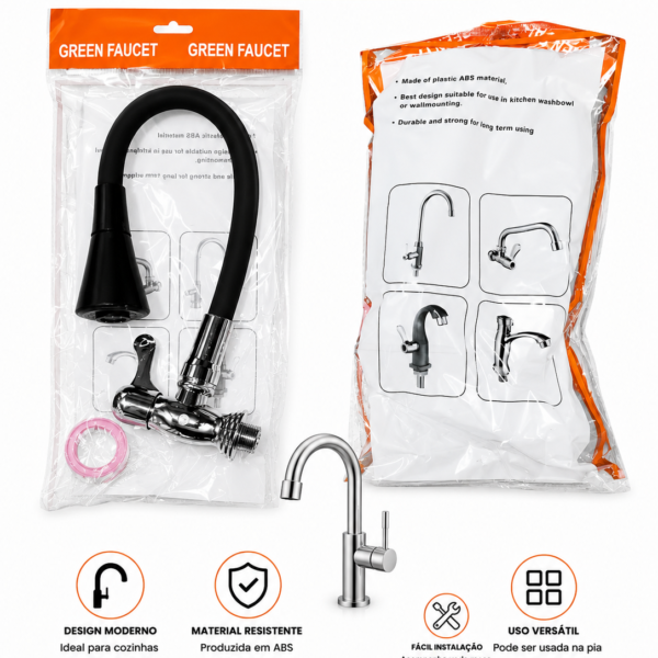 Torneira Gourmet Flexível para Cozinha – Ideal Para Revenda no Atacado
