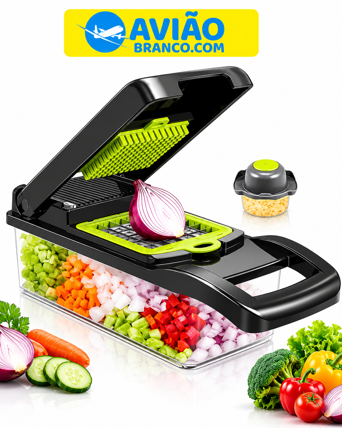 Cortador Multifuncional Fatiador De Verduras frutas legumes Atacado