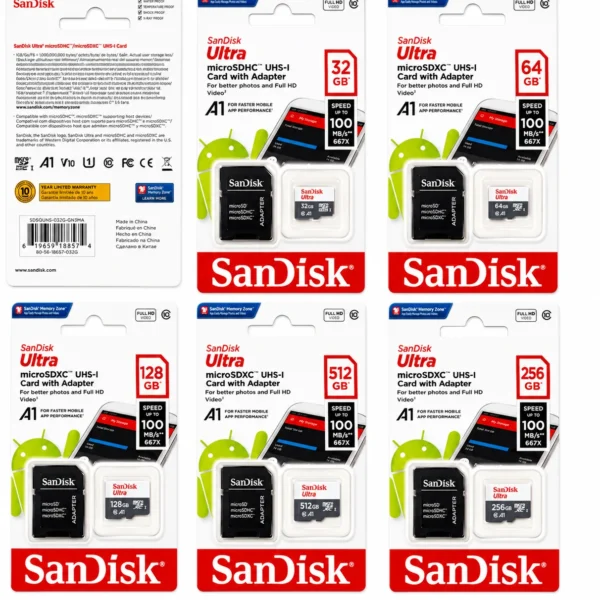 Cartão de Memória 1TB Fornecedor Atacado Caixa Fechada