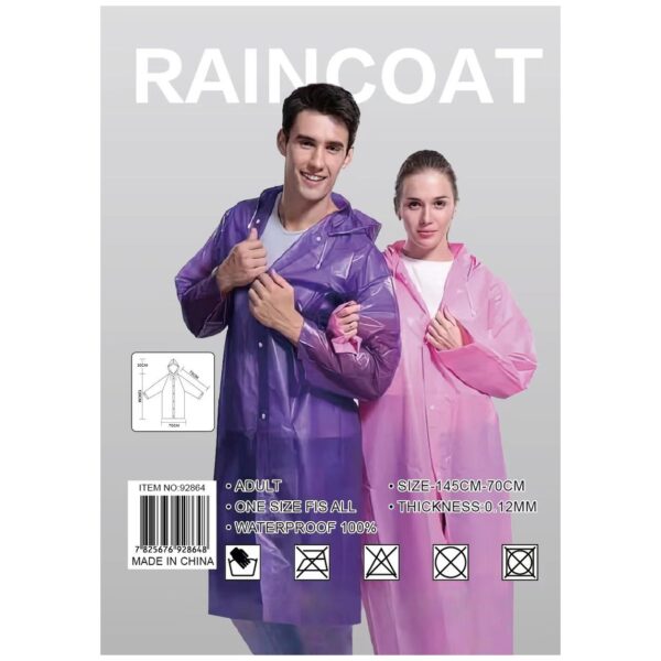Capa de chuva colorida Fornecedor Atacado Caixa Fechada