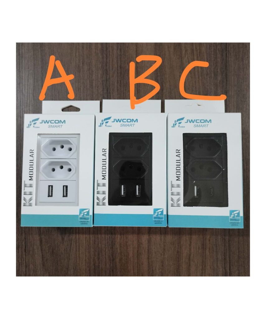 Interruptor com USB A B C Fornecedor Atacado Caixa Fechada