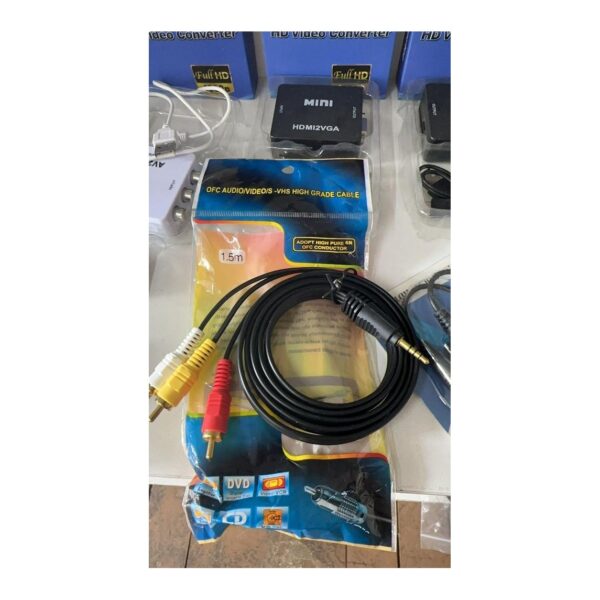 Cabo P2 - RCA 300pçs Fornecedor Atacado Caixa Fechada