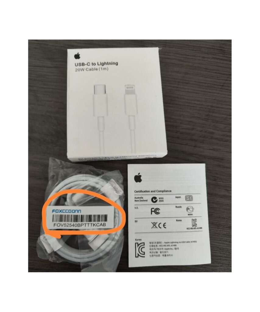 Cabo para Iphone Foxcoon 500pçs $3,10 Fornecedor Atacado Caixa Fechada