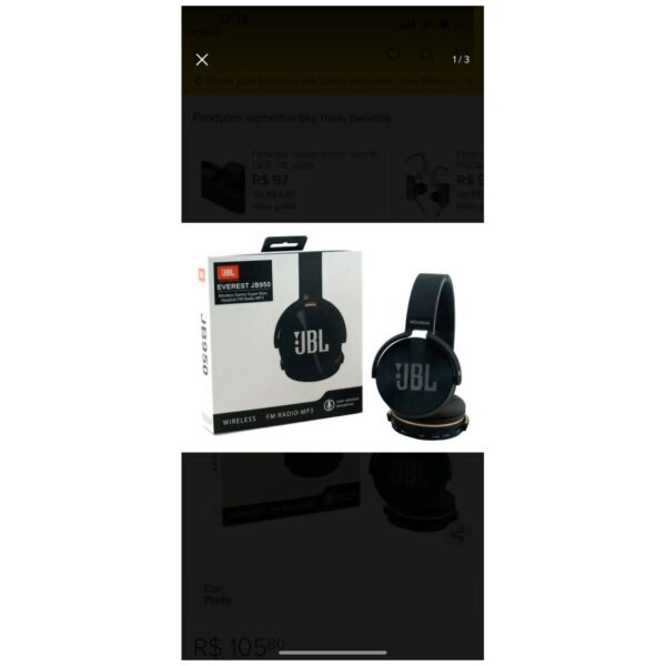 Fone Bluettoth JB950 60pçs Fornecedor Atacado Caixa Fechada