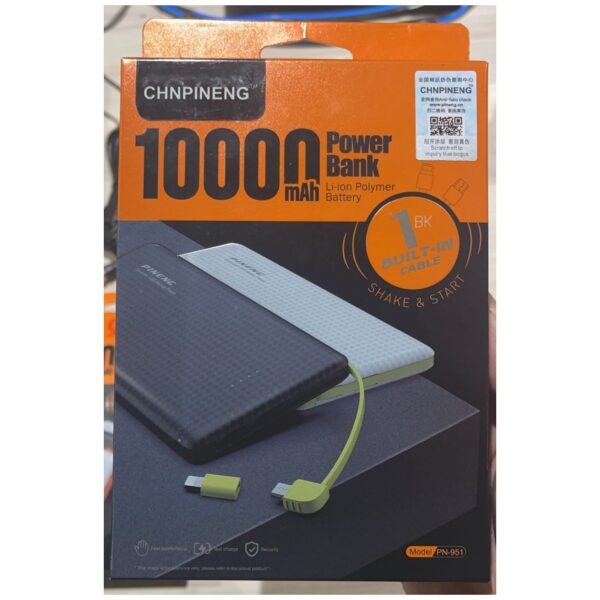Power bank primeira linha 10.000mAh 100pçs Fornecedor Atacado Caixa Fechada
