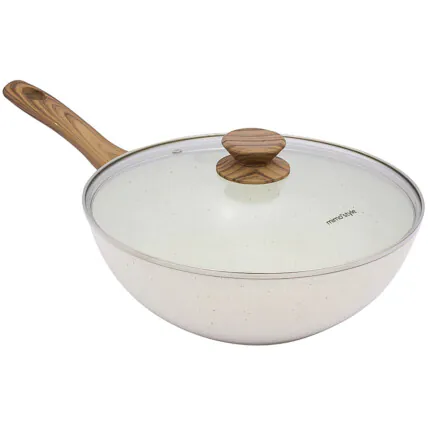 Frigideira com Tampa de Vidro 28cm Indução Mimo Style Cook Marmol Fornecedor Atacado Caixa Fechada