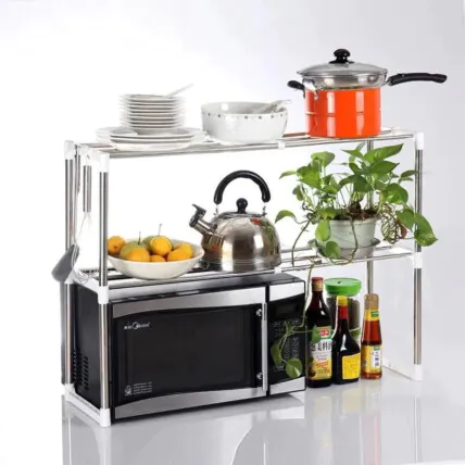 Estante Rack Organizador De Cozinha Aluminio 2 Niveis Starmega - ST-606 Fornecedor Atacado Caixa Fechada