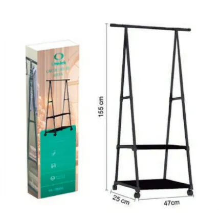Cabideiro de Roupa Triangular Com Prateleira E Rodas Onistek - ON-SM005 Fornecedor Atacado Caixa Fechada