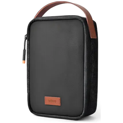 Bolsa Organizadora Wiwu Tech Pouch Poliéster Preto 12 Bolsos Fornecedor Atacado Caixa Fechada