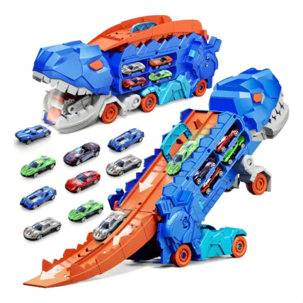 Brinquedo Caminhão Dino Truck Pista 4 Carros Sport Infantil Fornecedor Atacado Caixa Fechada