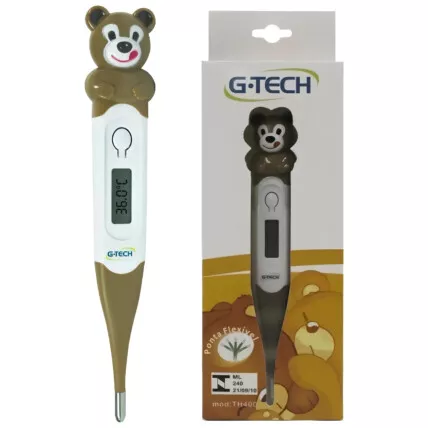 Termômetro Clínico Digital Fun Ponta Flexível Urso G-tech Fornecedor Atacado Caixa Fechada