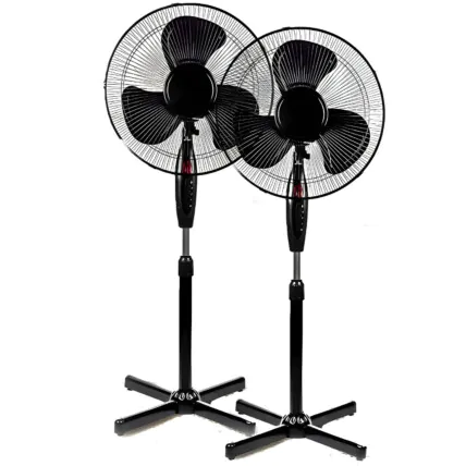 2 Unid Ventilador Pedestal Coluna 3 Pás Oscilante 110v MetaRED Fornecedor Atacado Caixa Fechada