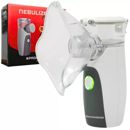Inalador Silencioso Nebulizador Mesh Branco Procirurgica Fornecedor Atacado Caixa Fechada
