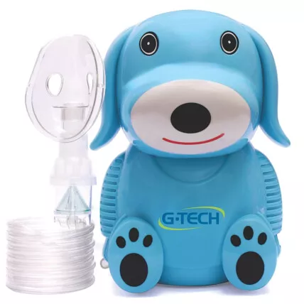 Nebulizador Inalador Infantil Silencioso G-Tech Nebdog Azul Fornecedor Atacado Caixa Fechada