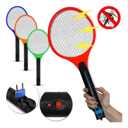 Raquete Elétrica Mata Mosquitos Recarregável 127/220V KAPBOM - KA-66 Fornecedor Atacado Caixa Fechada