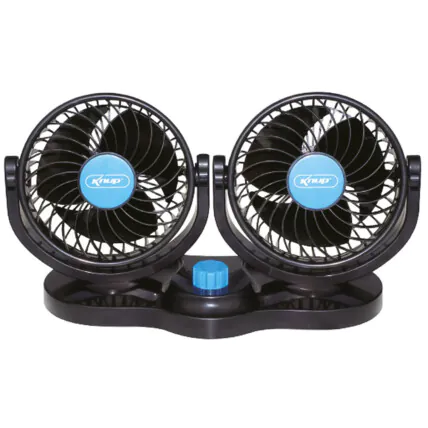 Ventilador Automotivo 24V 10W Duplo para Carro e Caminhão KNUP - KP-VT02 Fornecedor Atacado Caixa Fechada