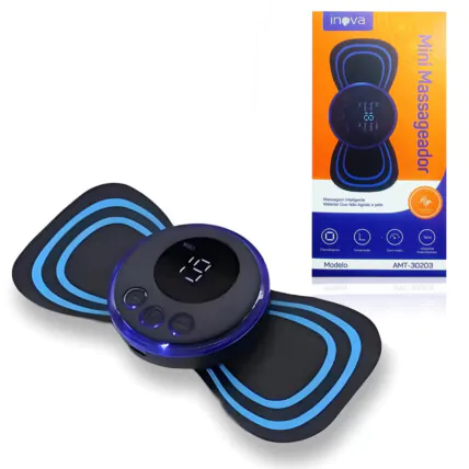 Mini Massageador Elétrico Corporal Portátil Recarregável Inova - AMT-30203 Fornecedor Atacado Caixa Fechada