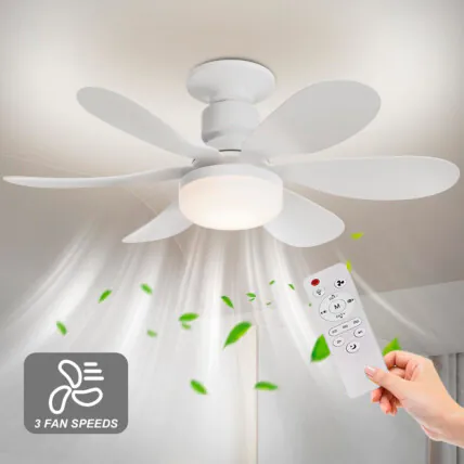 Ventilador de Teto com Controle Remoto e Lâmpada Led 30W E27 - AN F6016 Fornecedor Atacado Caixa Fechada