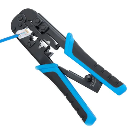 Alicate Catraca para RJ45/RJ11/RJ12 Crimpagem 03919 Exbom - FRM-ACR300 Fornecedor Atacado Caixa Fechada